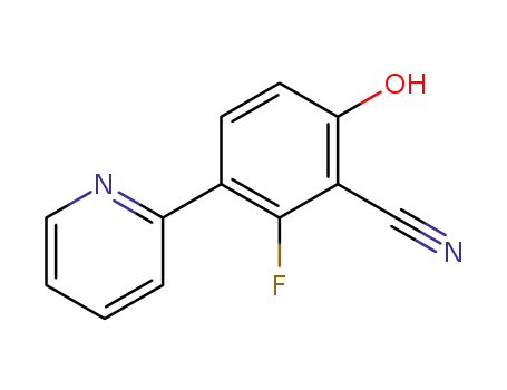 2-fluoro-6-hydroxy-3-(pyridin-2-yl)benzonitrile