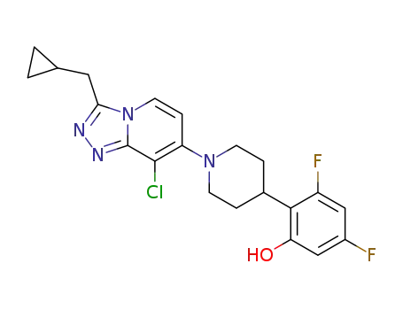 2-[1-[8-chloro-3-(cyclopropylmethyl)-1,2,4-triazolo[4,3-a]pyridin-7-yl]-4-piperidinyl]-3,5-difluoro-phenol