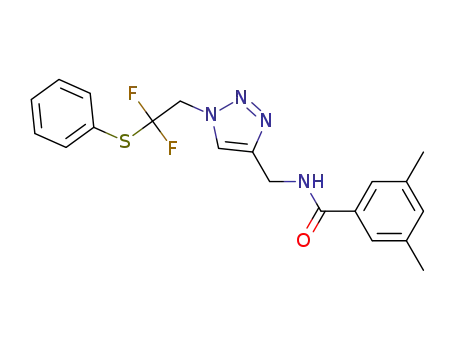 1-(2,2-difluoro-2-(phenylthio)ethyl)-4-((3,5-dimethylbenzamido)methyl)-1H-1,2,3-triazole