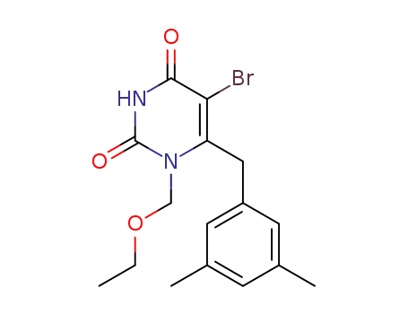 6-(3,5-dimethylbenzyl)-5-bromo-1-ethoxymethyluracil