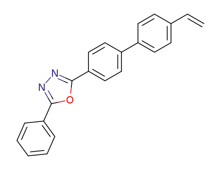 Molecular Structure of 136180-42-2 (2-(4'-vinylbiphenyl-4-yl)-5-phenyl-1,3,4-oxadiazole)