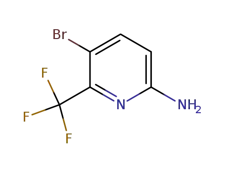 Molecular Structure of 882500-21-2 (5-Bromo-6-trifluoromethyl-pyridin-2-ylamine)