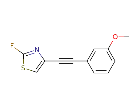 2-fluoro-4-((3-methoxyphenyl)ethynyl)thiazole