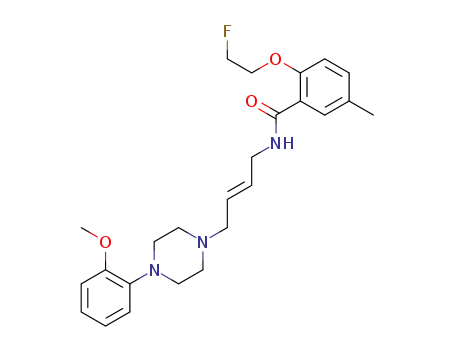 2-(2-fluoroethoxy)-5-methyl-N-(4-(4-(2-methoxyphenyl)piperazin-1-yl)-trans-butyl-2-enyl)benzamide
