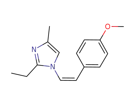 Molecular Structure of 1383663-42-0 ((Z)-2-ethyl-1-(4-methoxystyryl)-4-methyl-1H-imidazole)