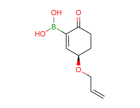 (4R)-4-allyloxy-2-dihydroxyboryl-2-cyclohexen-1-one