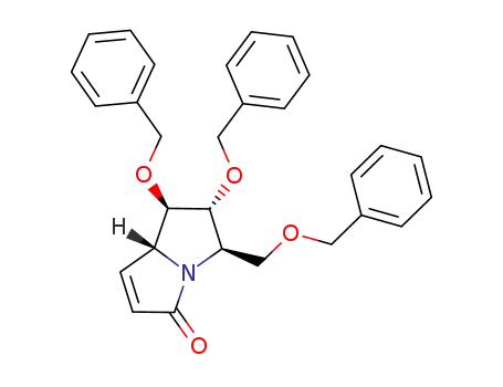 (5R,6R,7R,7aR)-6,7-bis(benzyloxy)-5-(benzyloxymethyl)-5,6,7,7a-tetrahydropyrrolizin-3-one