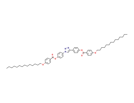 Molecular Structure of 1394236-37-3 (1-(4-(4-tetradecyloxybenzoyloxy)phenyl)-4-(4-(4-tetradecyloxybenzoyloxy)phenyl)-1H-1,2,3-triazol)