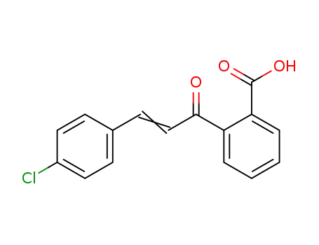 Molecular Structure of 6261-68-3 (Benzoic acid, 2-[3-(4-chlorophenyl)-1-oxo-2-propenyl]-)