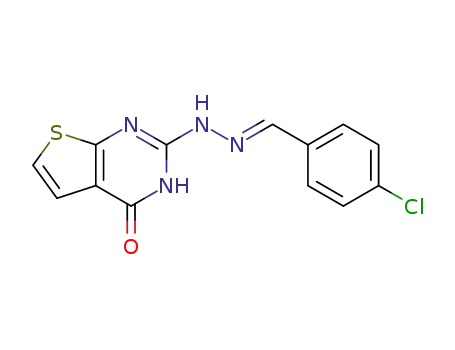 (E)-2-(2-(4-chlorobenzylidene)hydrazinyl)thieno[2,3-d]pyrimidin-4(3H)-one
