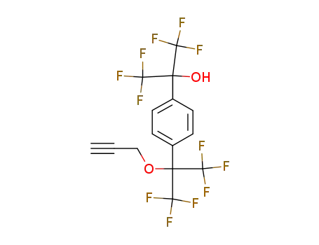 1-(hydroxyhexafluoroisopropyl)-4-(propargyloxyhexafluoroisopropyl)benzene