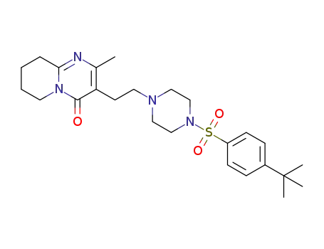 3-(2-(4-(4-tert-butylphenylsulfonyl)piperazin-1-yl)ethyl)-2-methyl-6,7,8,9-tetrahydro-4H-pyrido[1,2-a]pyrimidin-4-one