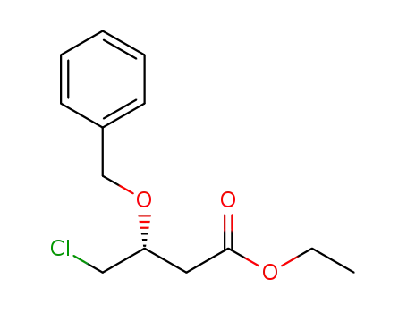 Butanoic acid, 4-chloro-3-(phenylmethoxy)-, ethyl ester, (R)-