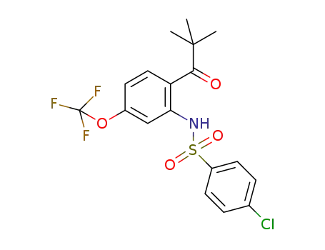 4-chloro-N-[2-(2,2-dimethyl-propionyl)-5-trifluoromethoxy-phenyl]-benzenesulfonamide