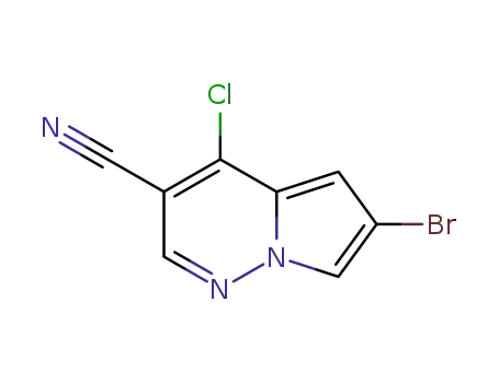 6-bromo-4-chloropyrrolo[1,2-b]pyridazine-3-carbonitrile