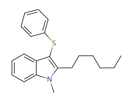 2-hexyl-1-methyl-3-(phenylthio)-1H-indole
