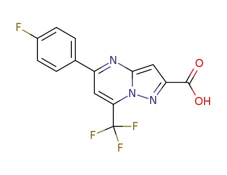 5-(4-FLUORO-PHENYL)-7-TRIFLUOROMETHYL-PYRAZOLO[1,5-A]PYRIMIDINE-2-CARBOXYLIC ACID