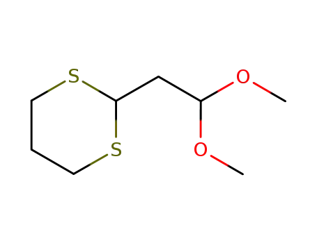 Molecular Structure of 56169-20-1 (1,3-Dithiane, 2-(2,2-dimethoxyethyl)-)