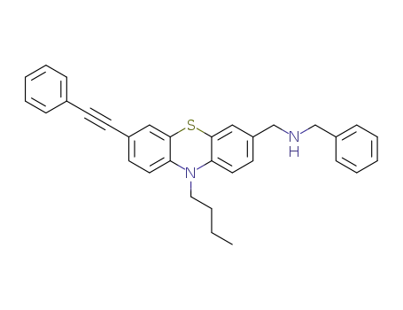 N-benzyl-1-[10-butyl-7-(phenylethynyl)-10H-phenothiazin-3-yl]methanamine