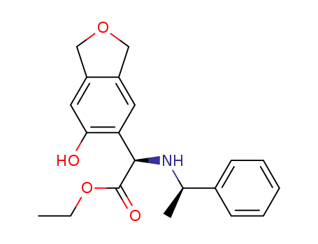 (R)-ethyl 2-((R)-1-phenylethylamino)-2-(1,3-dihydro-5-hydroxyisobenzofuran-6-yl)acetate