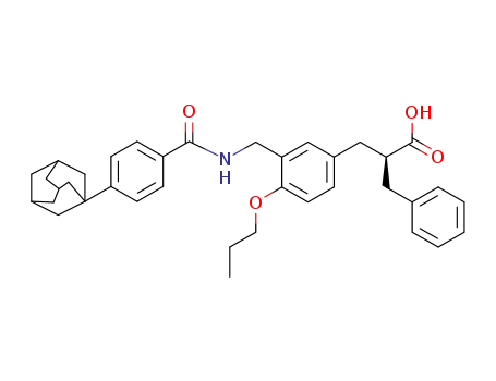 (R)-2-((3-(((4-(1-adamantyl)benzoyl)amino)methyl)-4-propoxyphenyl)methyl)-3-cyclohexylpropanoic acid