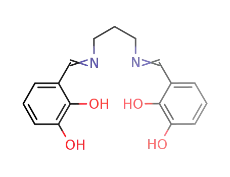 Molecular Structure of 326475-32-5 (1,2-Benzenediol, 3,3'-[1,3-propanediylbis(nitrilomethylidyne)]bis-)