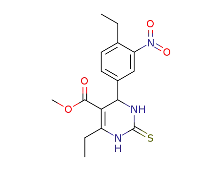 6-ethyl-4-(4-ethyl-3-nitrophenyl)-5-(methoxycarbonyl)-3,4-dihydropyrimidin-2(1H)-thione