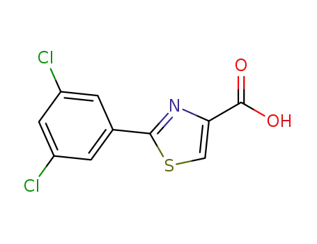 Molecular Structure of 1178420-52-4 (2-(3,5-Dichlorophenyl)thiazole-4-carboxylic acid)