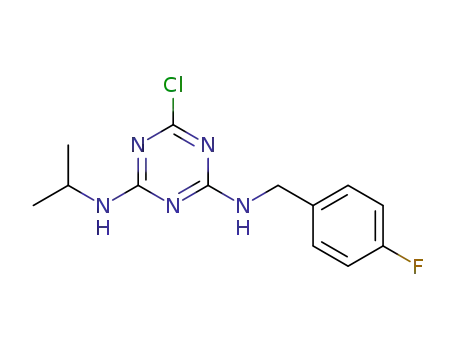 2-chloro-4-isopropylamino-6-(p-fluorobenzylamino)-1,3,5-triazine
