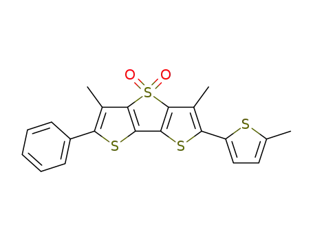2-phenyl-6-(2-methylthiophene)-3,5-dimethyldithieno[3,2-b:2',3'-d]thiophene-4,4-dioxide