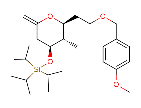 triisopropyl(((2S,3S,4S)-2-(2-((4-methoxybenzyl)oxy)ethyl)-3-methyl-6-methylenetetrahydro-2H-pyran-4-yl)oxy)silane