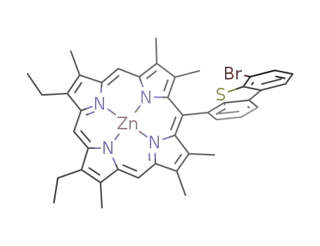 zinc(II) 5-(4-(bromodibenzothien-6-yl))-(13,17-diethyl-2,3,7,8,12,18-hexamethyl)porphyrin