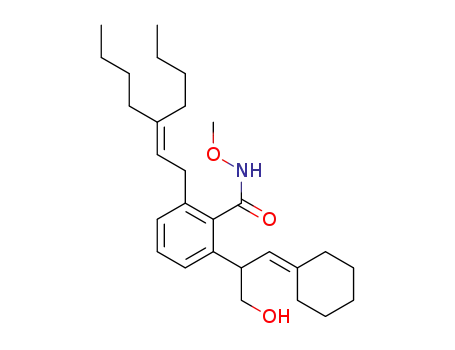 2-(3-butylhept-2-enyl)-6-(1-cyclohexylidene-3-hydroxypropan-2-yl)-N-methoxybenzamide