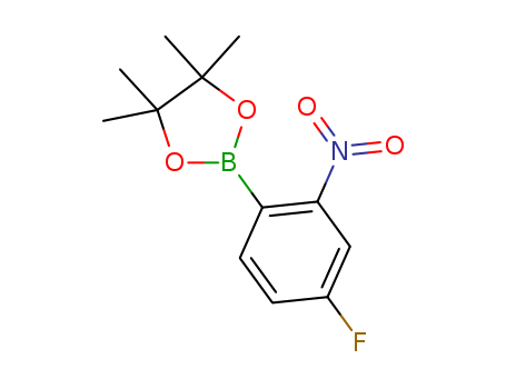 1,3,2-Dioxaborolane,2-(4-fluoro-2-nitrophenyl)-4,4,5,5-tetramethyl- CAS 1288978-82-4
