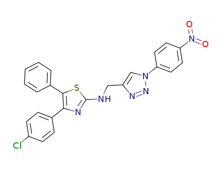 [4-(4-chlorophenyl)-5-phenylthiazol-2-yl][1-(4-nitrophenyl)-1H-[1,2,3]triazol-4-yl]methylamine