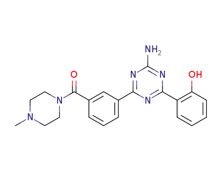 {3-[4-amino-6-(2-hydroxyphenyl)-1,3,5-triazin-2-yl]phenyl}(4-methylpiperazin-1-yl)methanone
