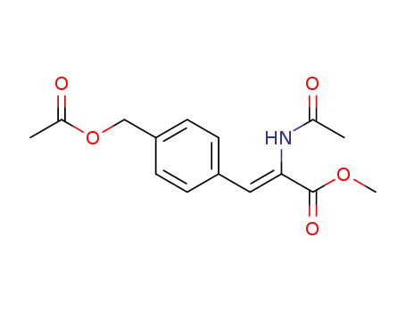 methyl (Z)-2-(acetylamino)-3-[4-(acetoxymethyl)phenyl]propenoate