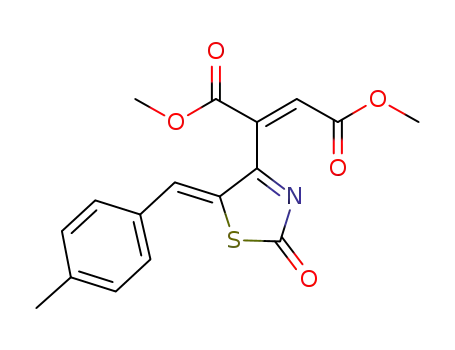 dimethyl (E)-2-((5Z)-5-(4-methylbenzylidene)-2,5-dihydro-2-oxothiazol-4-yl)butenedioate