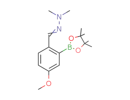 4-methoxy-2-(4,4,5,5-tetramethyl-1,3,2-dioxaborolan-2-yl)benzaldehyde N,N-dimethylhydrazone