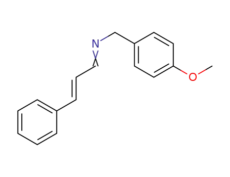 Molecular Structure of 1064162-31-7 (1-(4-methoxybenzyl)-4-phenyl-1-azabuta-1,3-diene)