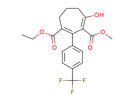 1-ethyl 3-methyl 4-hydroxy-2-[4-(trifluoromethyl)phenyl]cyclohepta-1,3-diene-1,3-dicarboxylate