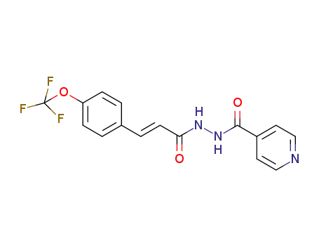 (E)-N'-[3-(4-trifluoromethoxyphenyl)propenoyl]isonicotinohydrazide