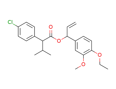 1-(4-ethoxy-3-methoxyphenyl)allyl 2-(4-chlorophenyl)-3-methylbutanoate