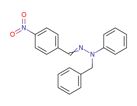 Benzaldehyde, 4-nitro-, phenyl(phenylmethyl)hydrazone