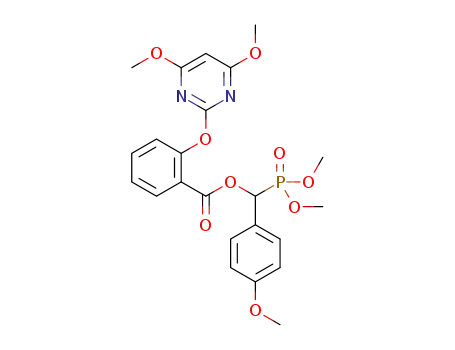 (dimethoxyphosphoryl)(4-methoxyphenyl)methyl 2-(4,6-dimethoxypyrimidin-2-yloxy)benzoate