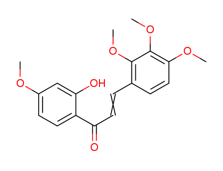 2-Propen-1-one,1-(2-hydroxy-4-methoxyphenyl)-3-(2,3,4-trimethoxyphenyl)- cas  36685-61-7