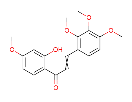 Molecular Structure of 36685-61-7 (1-(2-hydroxy-4-methoxyphenyl)-3-(2,3,4-trimethoxyphenyl)prop-2-en-1-one)
