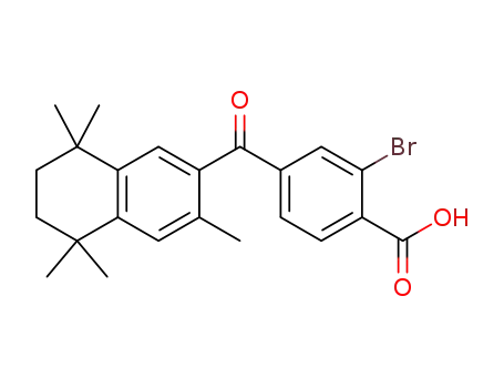2-bromo-4-(1-(3,5,5,8,8-pentamethyl-5,6,7,8-tetrahydronaphthalen-2-yl)carbonyl)benzoic acid