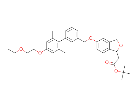 tert-butyl (5-{[4'-(2-ethoxyethoxy)-2',6'-dimethylbiphenyl-3-yl]methoxy}-1,3-dihydro-2-benzofuran-1-yl)acetate