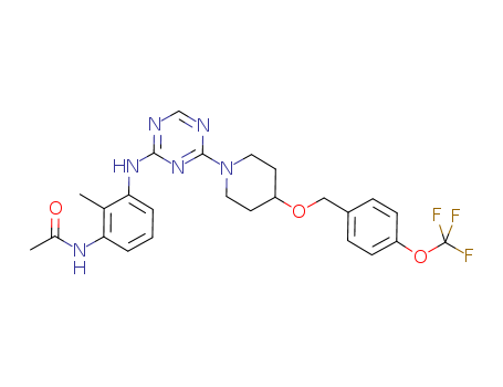 AcetaMide, N-[2-Methyl-3-[[4-[4-[[4-(trifluoroMethoxy)phenyl]Methoxy]-1-piperidinyl]-1,3,5-triazin-2-yl]aMino]phenyl]-